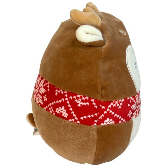 Squishmallow Dawn The Fawn Deer Plush Red Scarf 8 Inch Reindeer Stuffed Animal - Picture 3 of 10